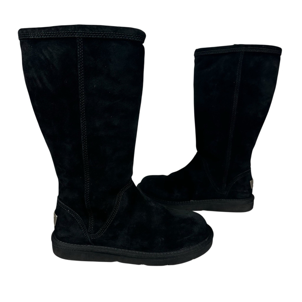 UGG Australia Kenly Tall Black Zip Up Boots Womens Size 6 - Picture 2 of 10